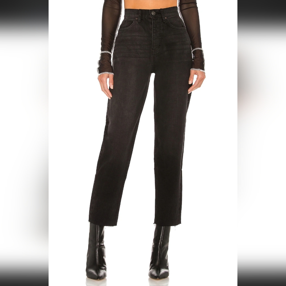 Free People Black High Rise Jeans